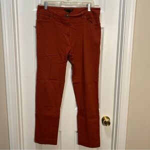 Zac & Rachel Trouser Pants Stretch Rust Rayon/Nylon Blend Womens 14 (33 x 29)